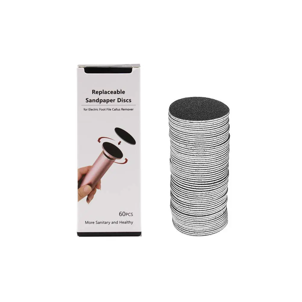 AONOLOVO 60PCS Replaceable Sandpaper Discs 180 Grit | Durable Foot File Refills for Callus Removal - view 9
