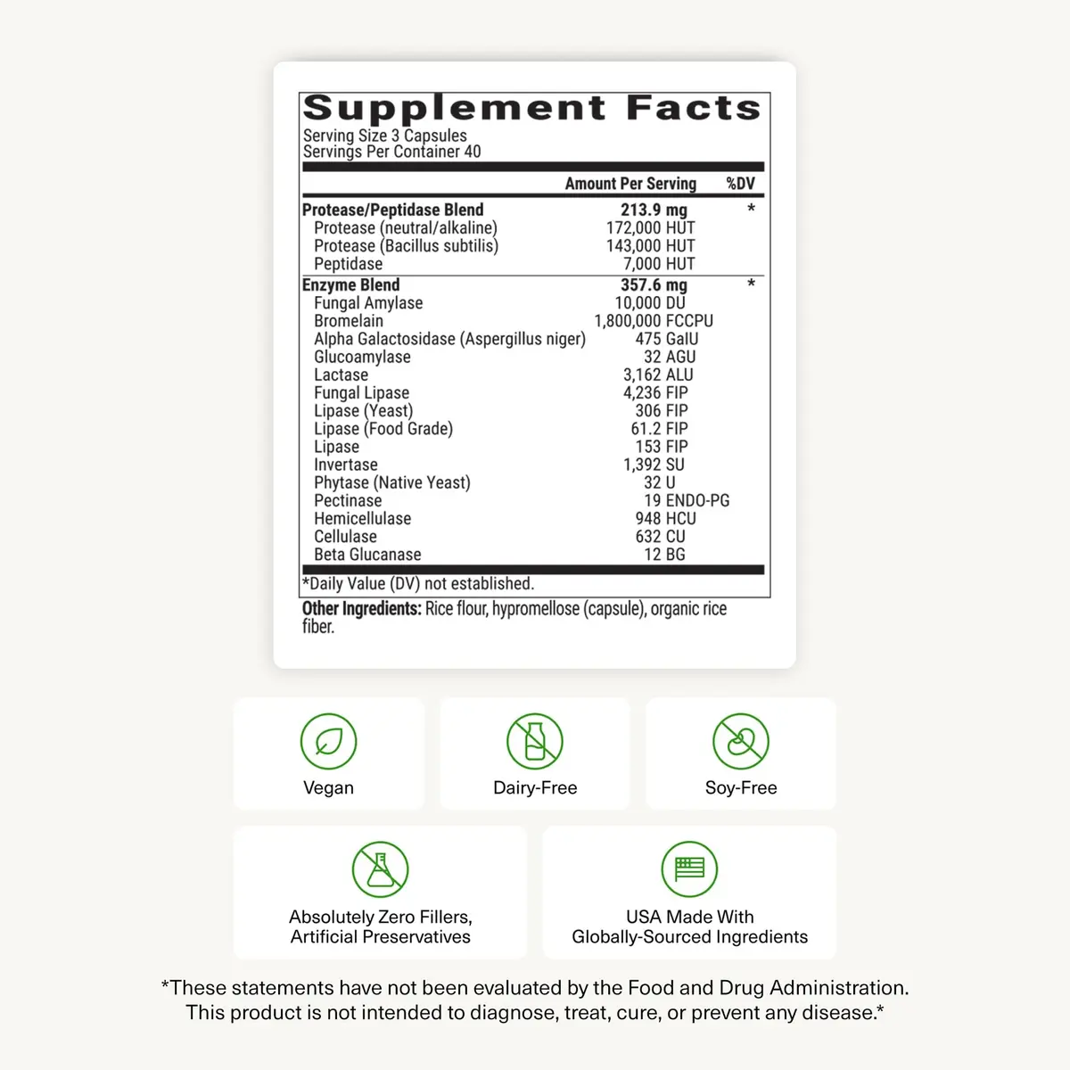 BIOptimizers MassZymes 120 Capsules | Complete Digestive Enzymes for Gut Health & Bloating Relief - view 9