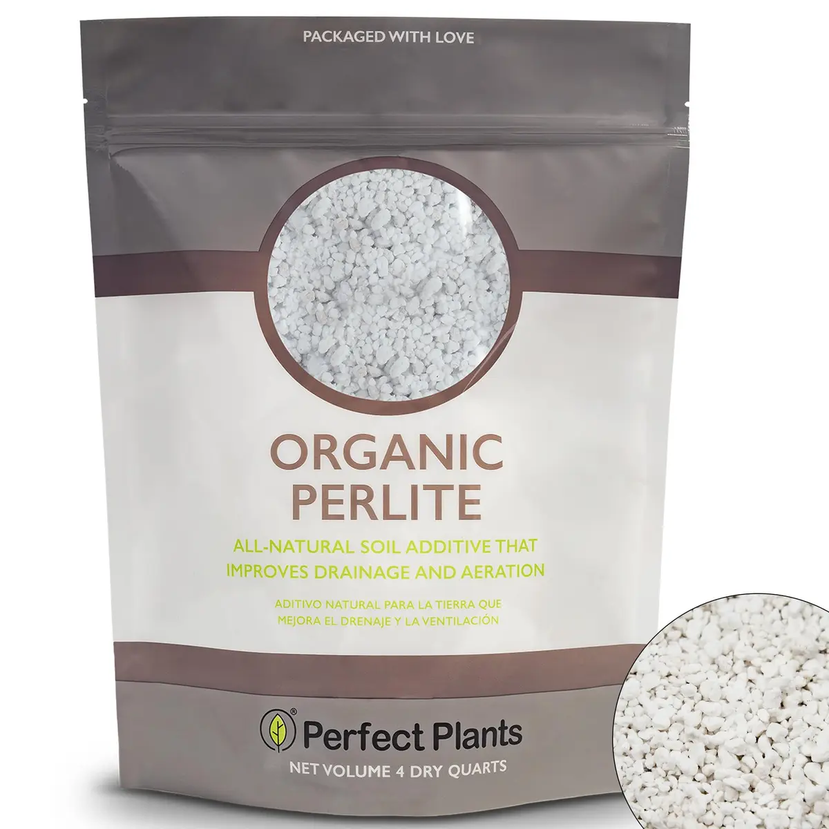 Perfect Plants Organic Perlite, 4 qt | Improves Soil Drainage & Aeration for Indoor & Outdoor Plants - main product image