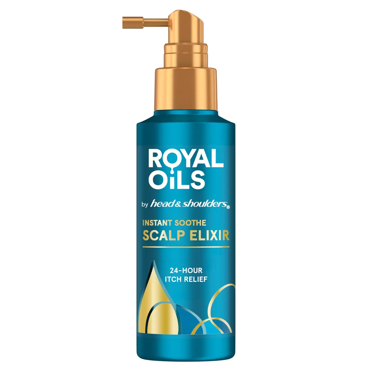 Head & Shoulders Royal Oils Instant Soothe Scalp Elixir 4.2 fl oz | No-Rinse Relief for Textured Hair - main product image