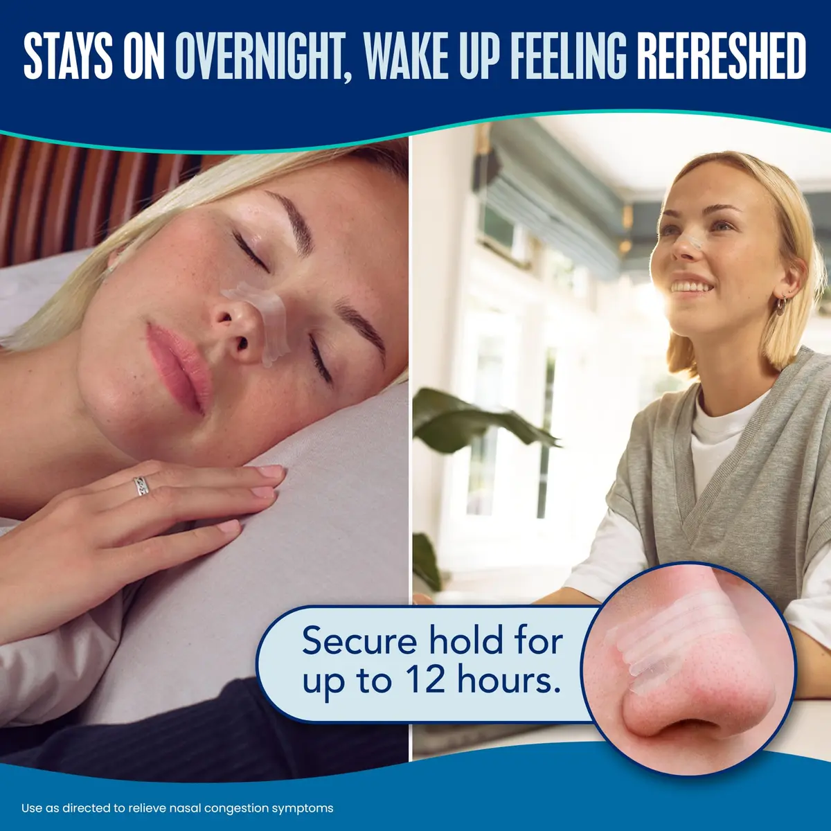 Breathe Right Extra Strength Clear Nasal Strips 44 Count | Opens Nose & Increases Airflow - view 4