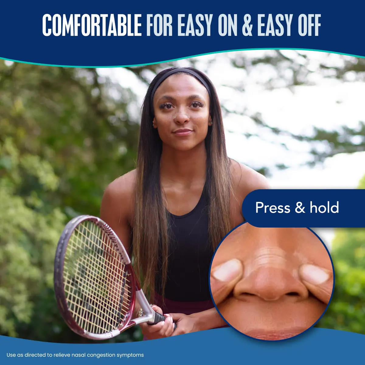 Breathe Right Extra Strength Clear Nasal Strips 44 Count | Opens Nose & Increases Airflow - view 6