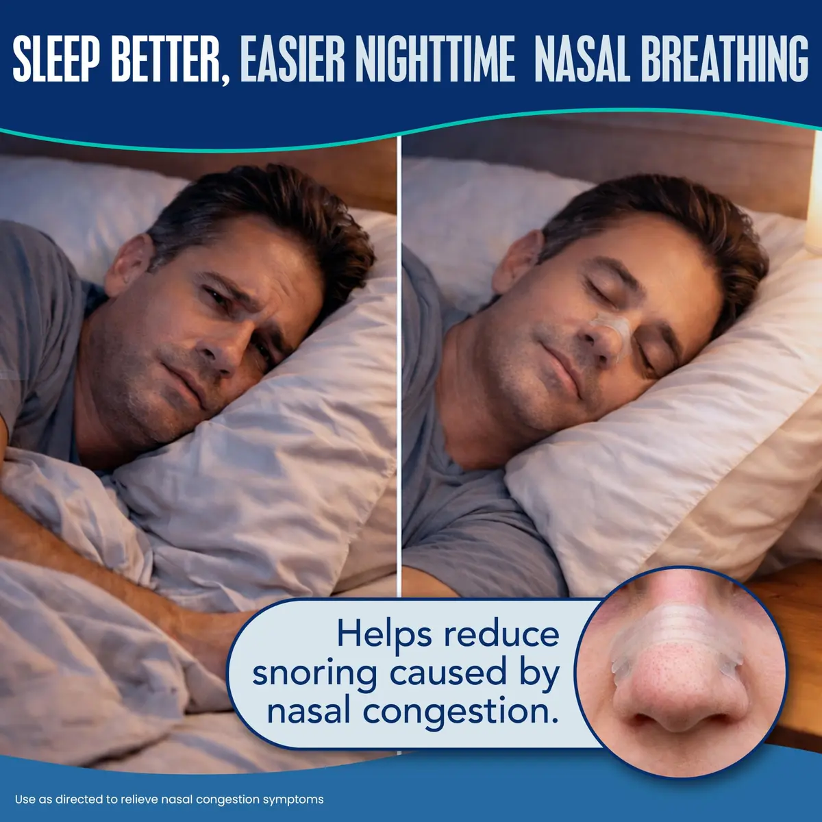 Breathe Right Extra Strength Clear Nasal Strips 44 Count | Opens Nose & Increases Airflow - view 3
