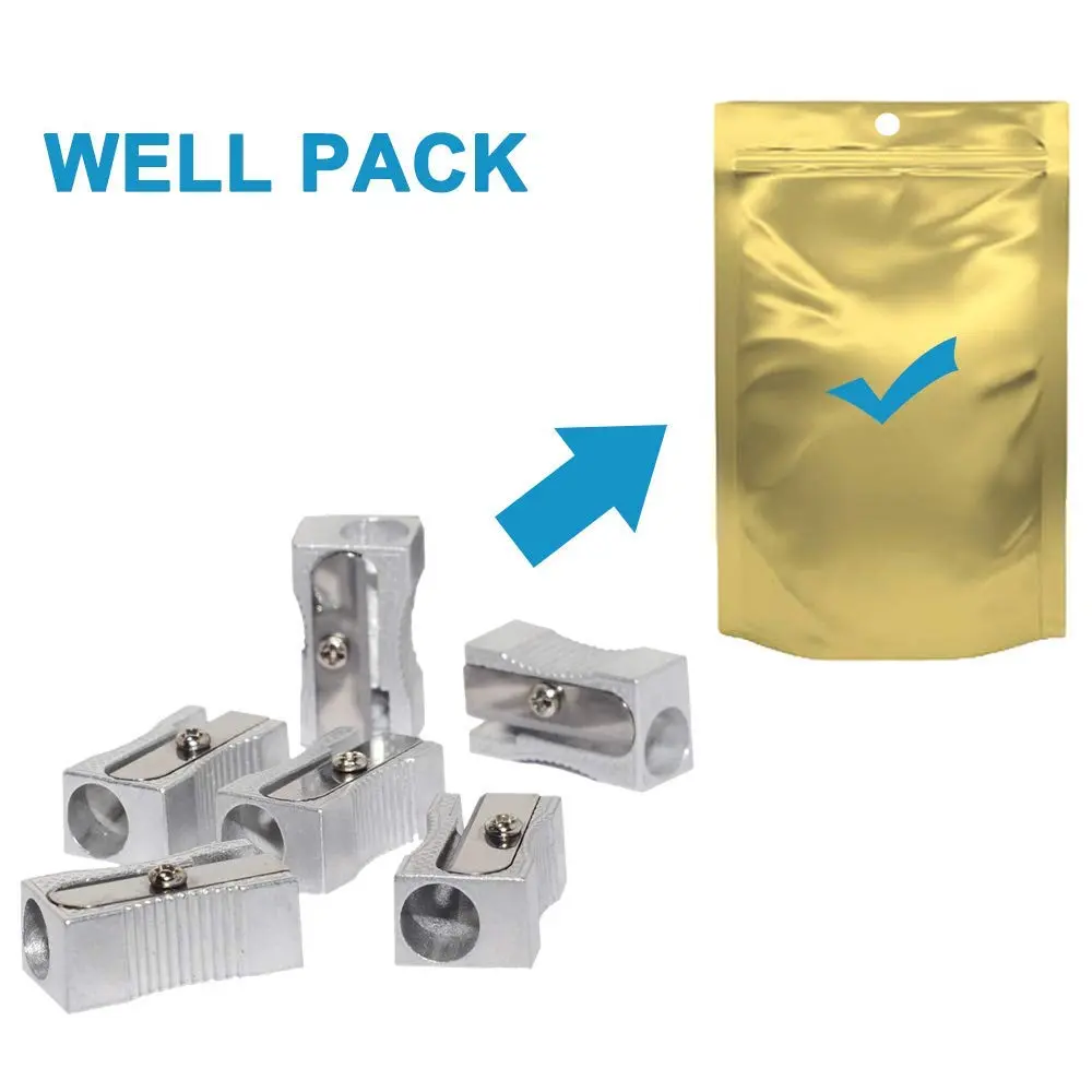 WEKOIL Dual Pencil Sharpener Handheld Metal 6 Pack | Compact & Durable for Artists & Students - view 6