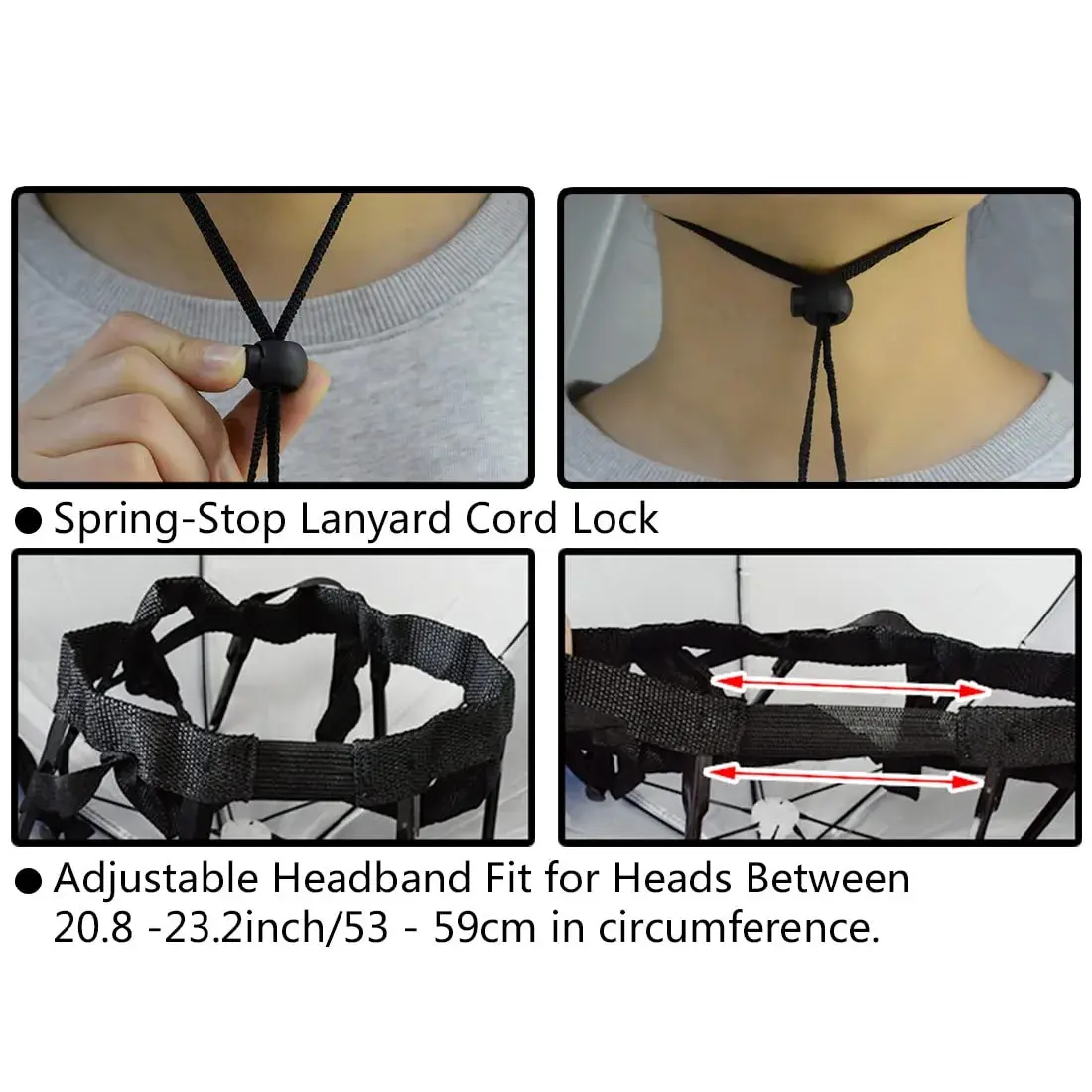 NEW-Vi Fishing Umbrella Hat 91.4cm (37.4") | Hands-Free Sun & Rain Protection for Outdoor Use - view 6