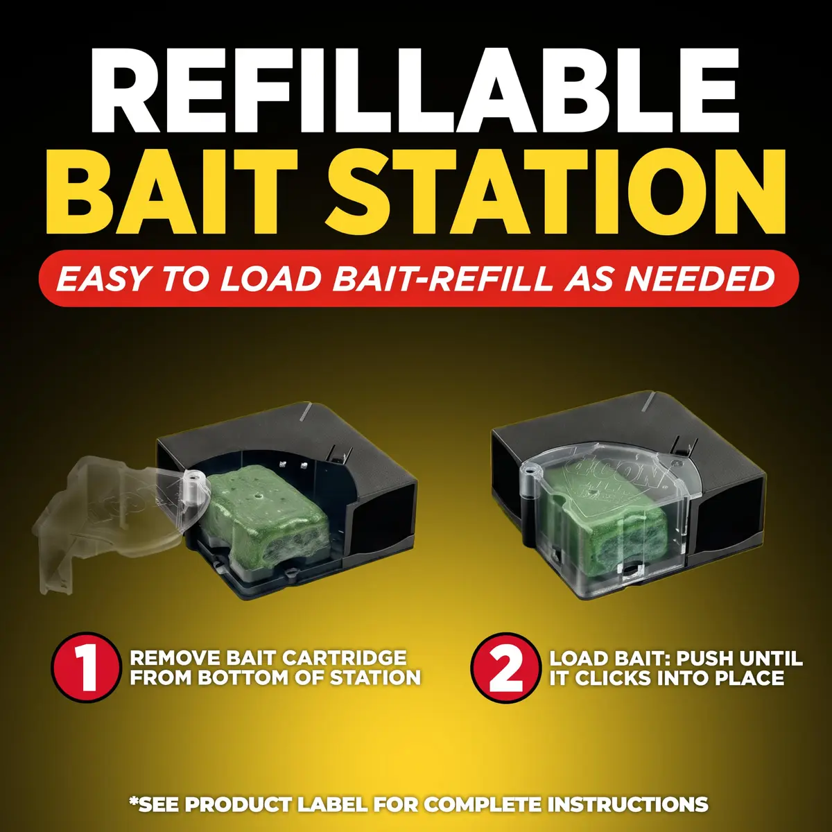 d-Con Refillable Mouse Bait Station 1 + 18 Refills | Compact Weatherproof Indoor/Outdoor Pest Control - view 7