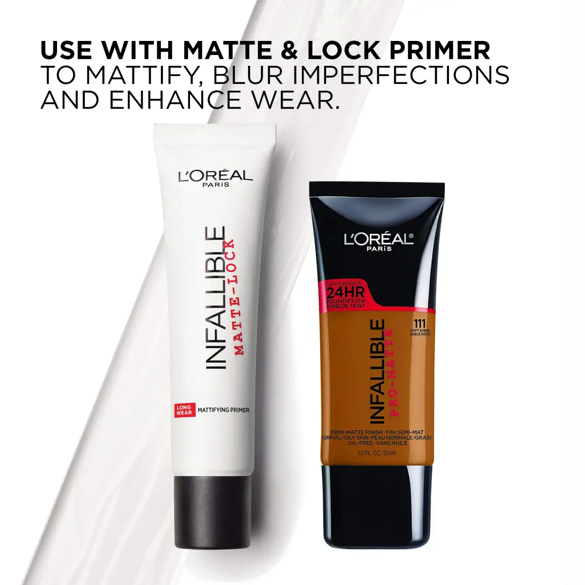 L'Oreal Paris Infallible Pro-Matte Liquid Foundation True Porcelain 30ml (1 fl oz) | Demi-Matte Finish Up to 24 Hours - view 7