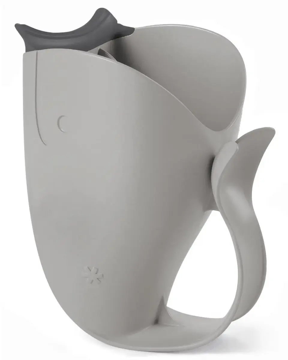 Skip Hop MOBY Tear-Free Bath Rinse Cup with Waterfall Spout, Grey | 710ml (24 Fl Oz) Capacity - main product image
