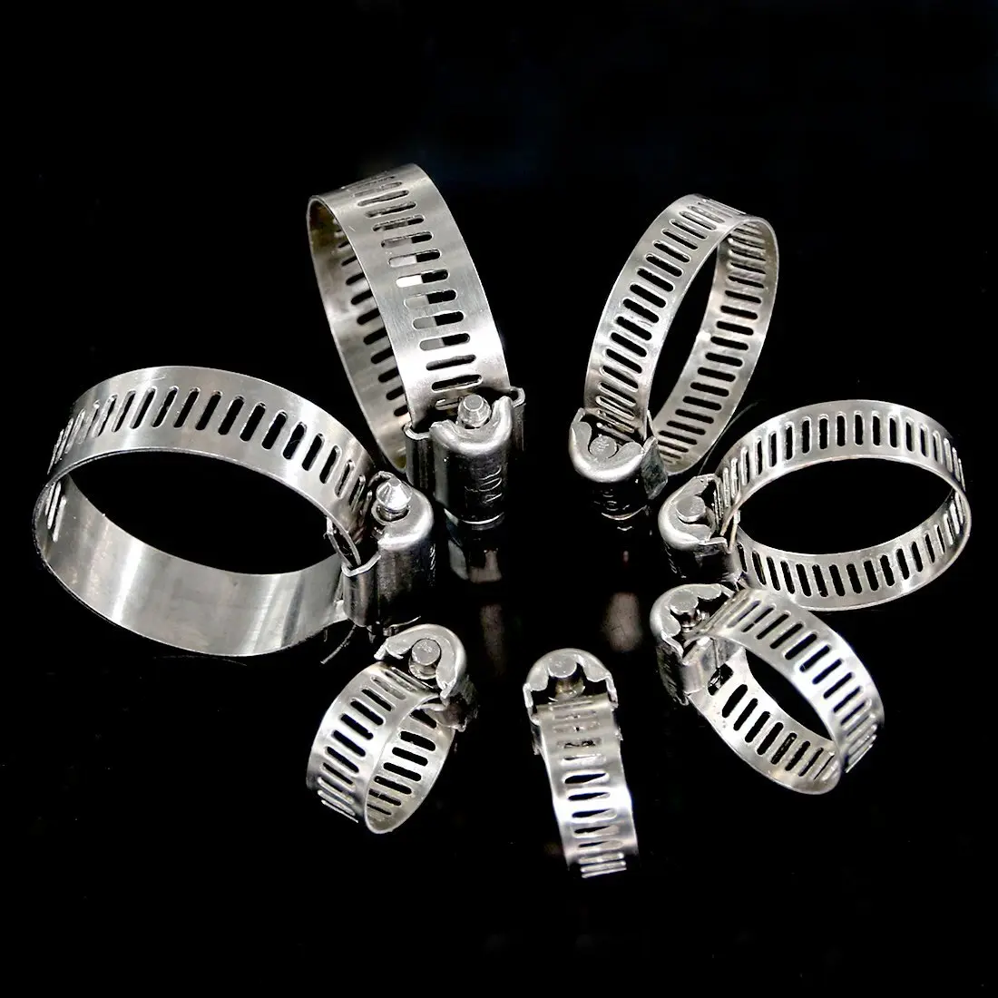 Swpeet 60Pcs Assorted Hose Clamps Kit 6-38mm | Stainless Steel Worm Gear for Automotive & Plumbing - view 5