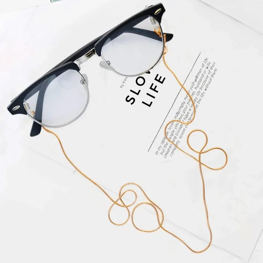 Jmkcoz Gold Stainless Steel Eyeglass Holder Chain 80cm (31.5 inches) | Lightweight & Adjustable - view 4