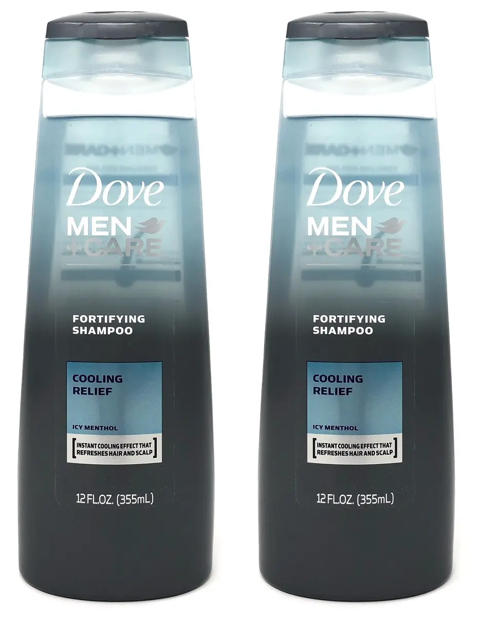 Dove Men+Care Fortifying Shampoo Cooling Relief Icy Menthol 710ml (24 Fl Oz) | Strengthens Hair & Scalp - main product image