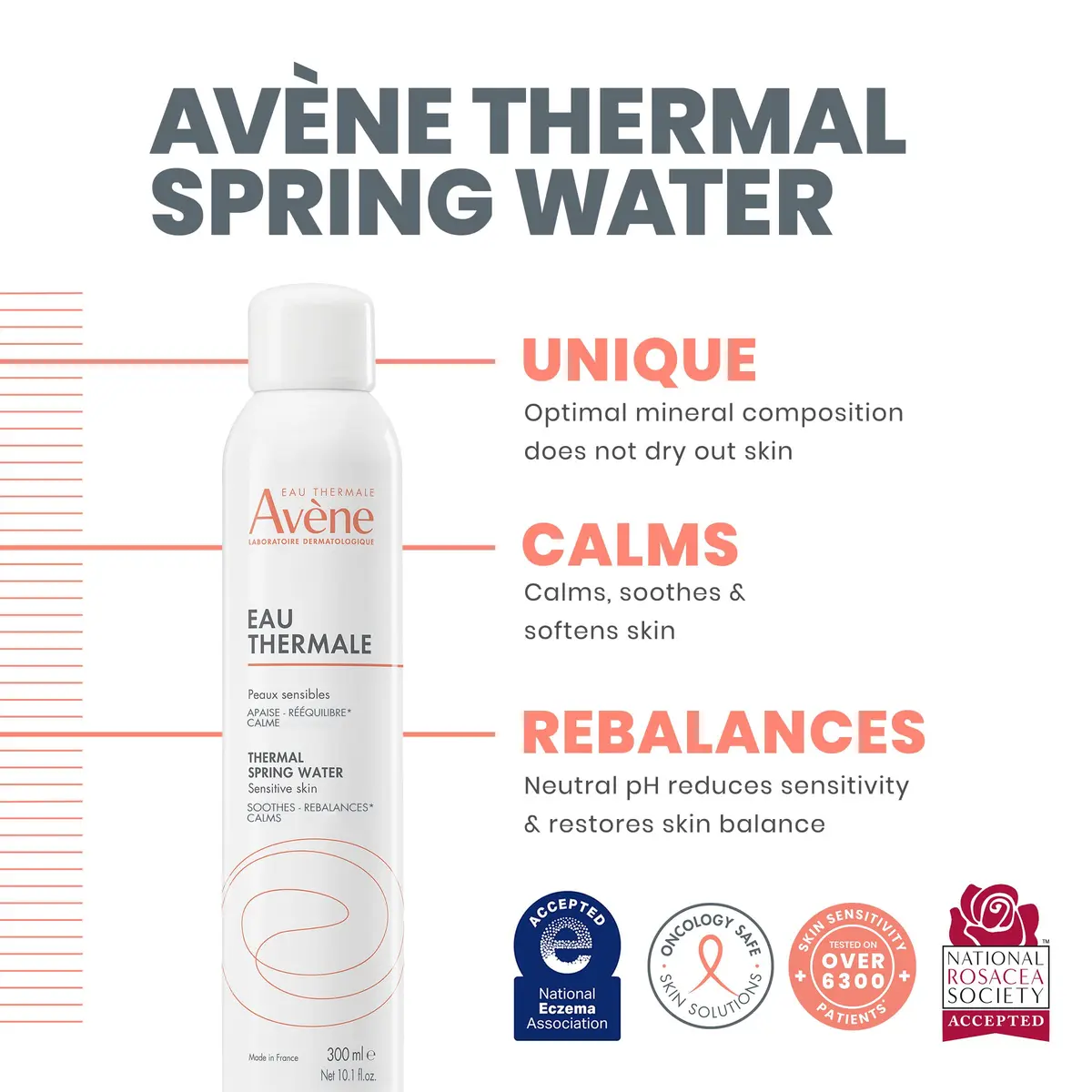 Eau Thermale Avène Thermal Spring Water Spray 50ml (1.6 Fl Oz) | Soothes Sensitive Skin — 10.1 Fl Oz - view 3