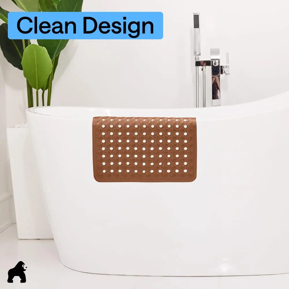 GORILLA GRIP Square Shower Stall Mat 53cm x 53cm (21" x 21") | Patented Suction Grip & Drainage for Smooth Surfaces - view 9