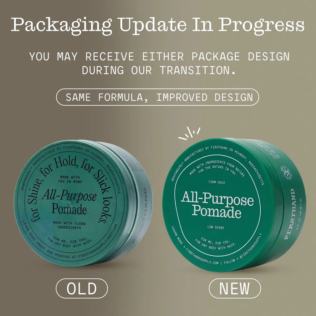 Firsthand Supply All-Purpose Hair Pomade 3oz | Firm Hold, Low Shine, Organic & Water Based - view 8