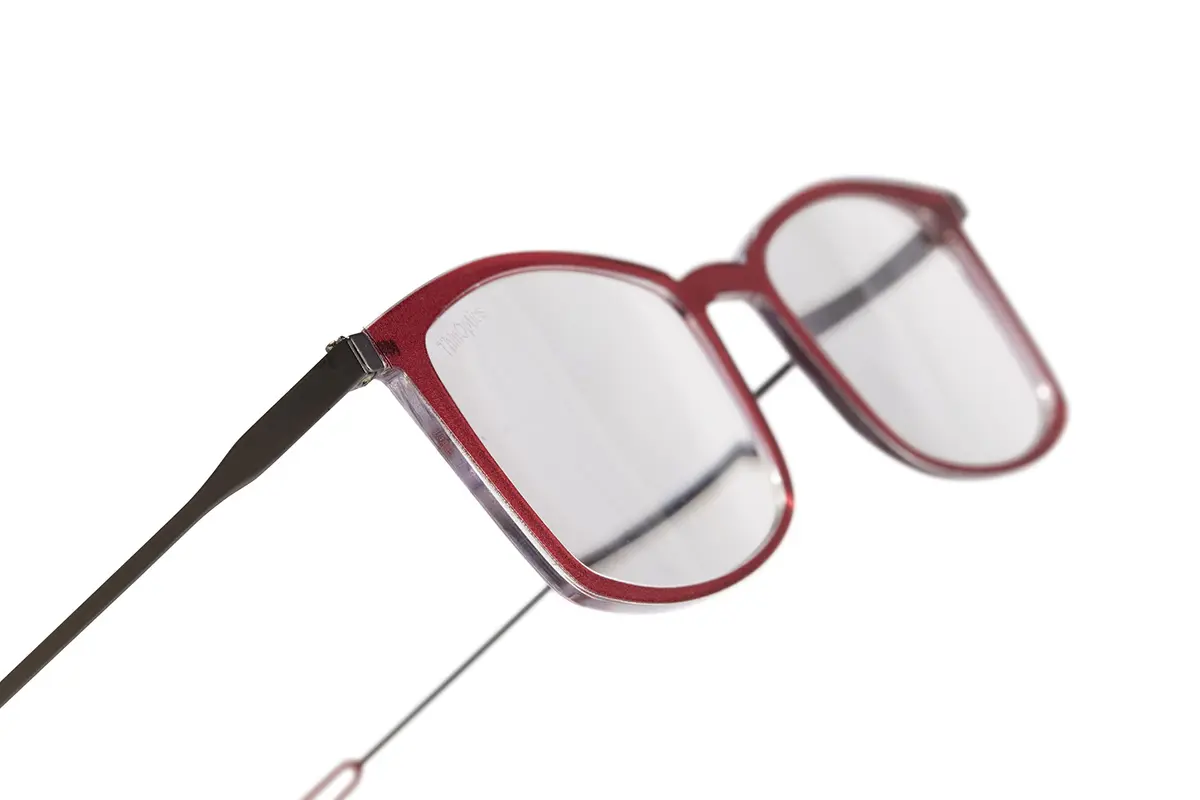 ThinOptics Unisex Adult Glasses Reading, Regular Case / Rectangle Red, 1.50 US | Ultra-light, durable corrective eyewear - view 8