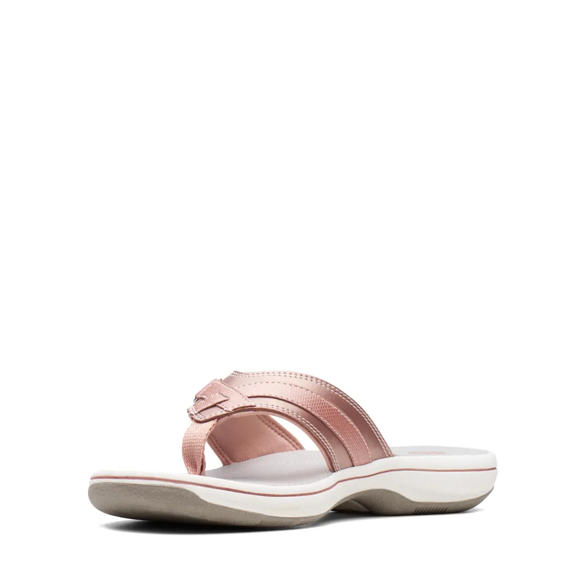 Clarks Breeze Sea Flip-Flop 11 | Rose Gold Synthetic, Casual Comfort, Heel 30mm - view 6