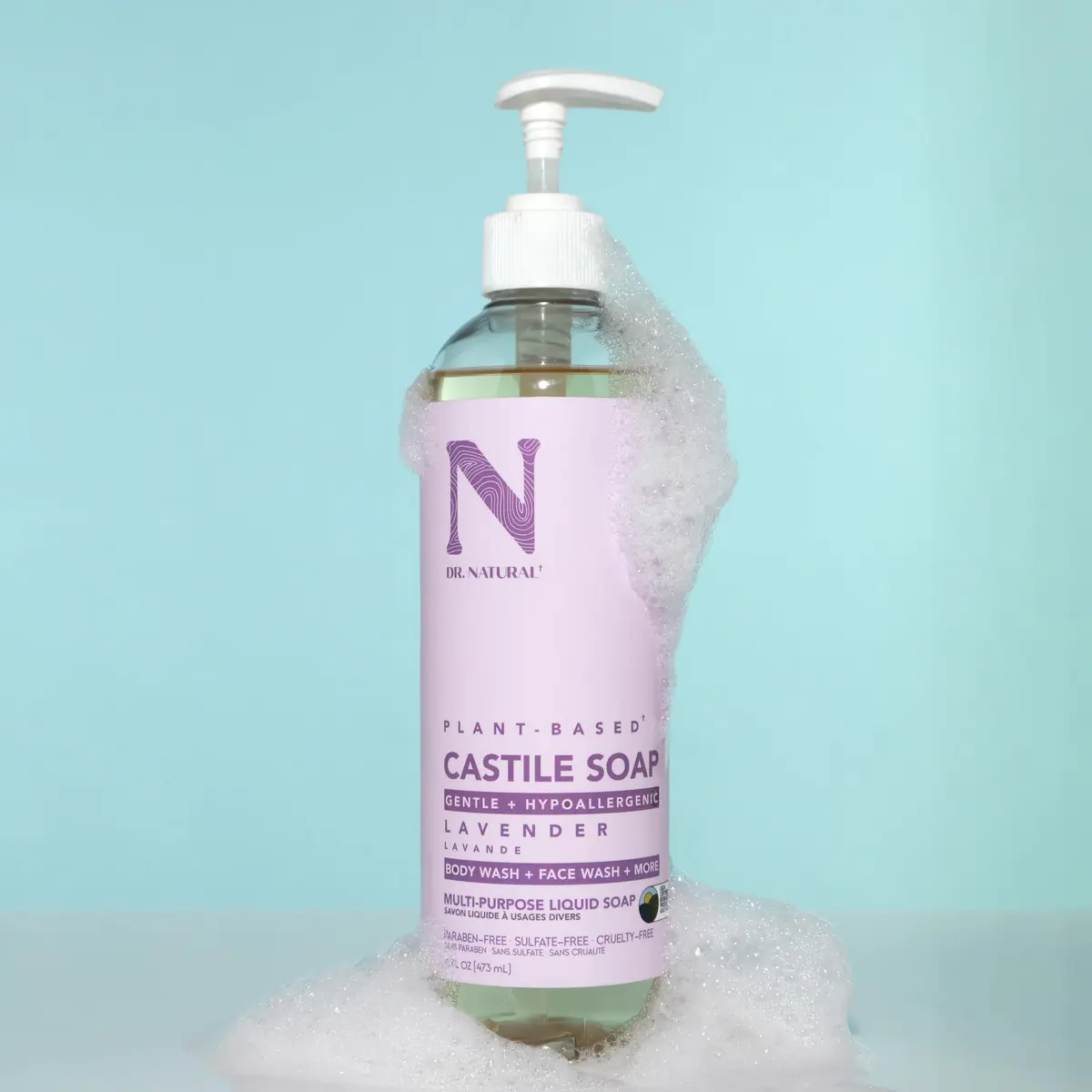 Dr. Natural Castile Liquid Soap - Multi-Use Body Wash, Shampoo & Face Wash | Hydrating & Gentle (120c) - view 6
