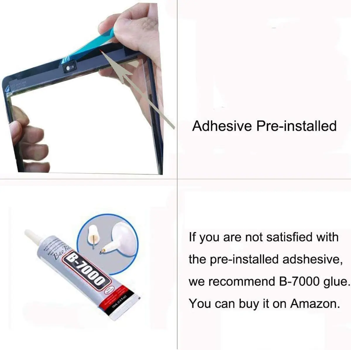T Phael White Digitizer Repair Kit for 2017 iPad 9.7 A1822, A1823 / iPad 5 iPad Air 1st Touch Screen Replacement (Without Home Button) - view 6