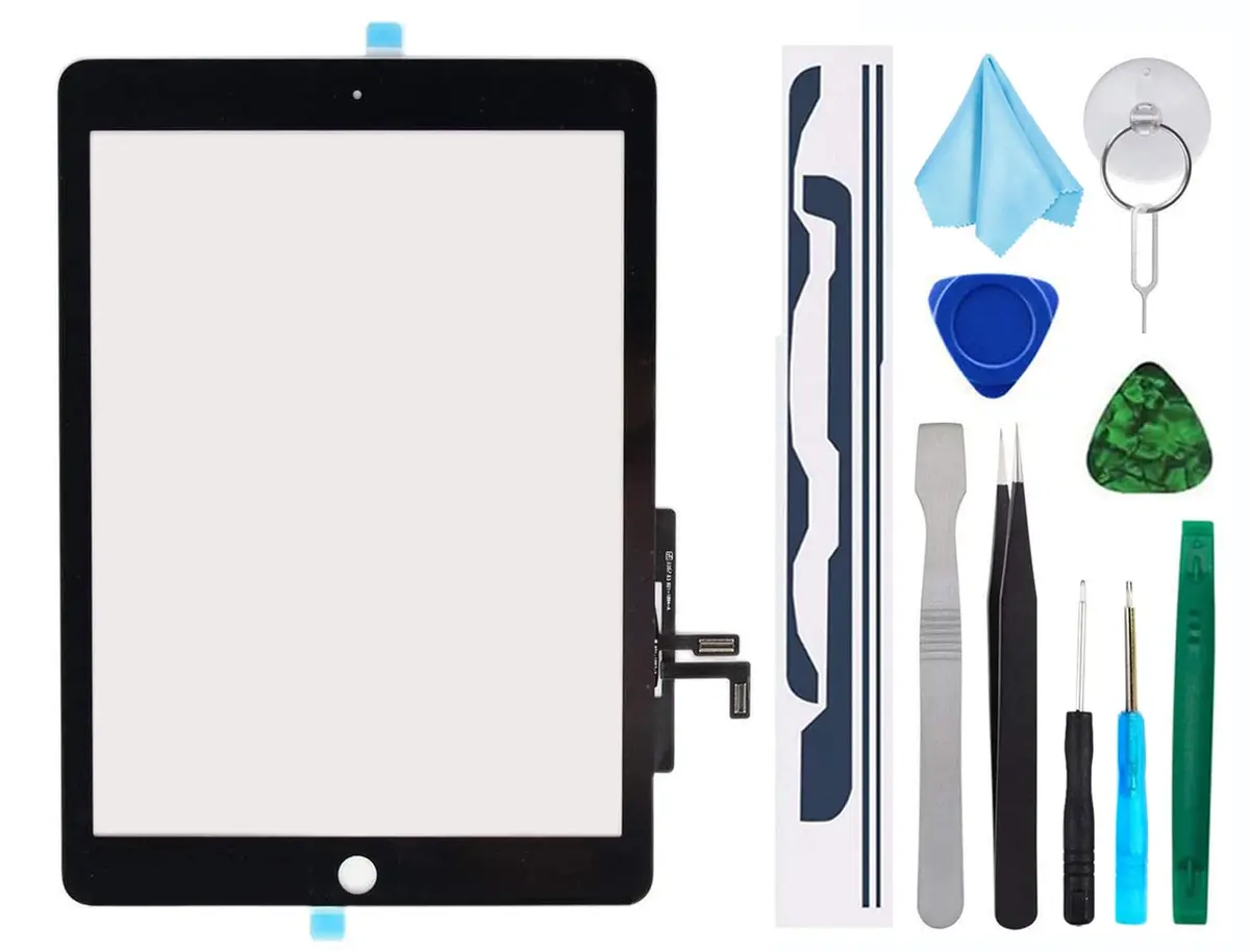 T Phael Black Digitizer Repair Kit for 2017 iPad 9.7 / iPad Air 1st | Touch Screen Replacement - main product image