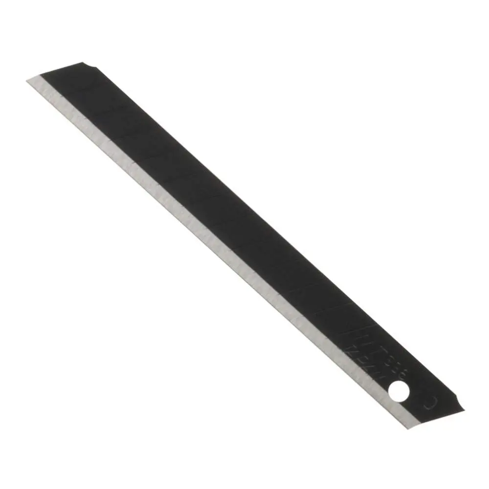 NT Cutter 9mm Snap-Off Utility Knife Blade, Black, 10-Pack | Ultra Sharp, Rust-Resistant, Made in Japan - view 2