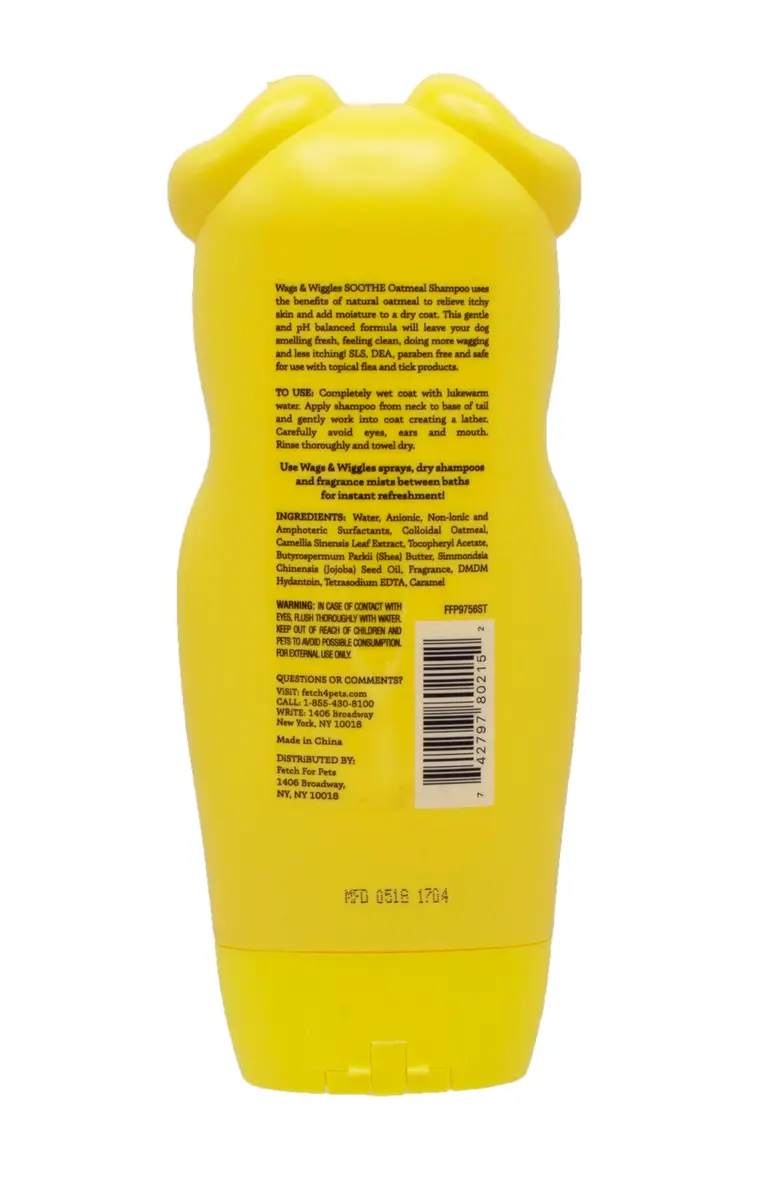 Wags & Wiggles Soothe Oatmeal Dog Shampoo, 16 Oz | Gentle, pH-Balanced for Sensitive Skin - view 6