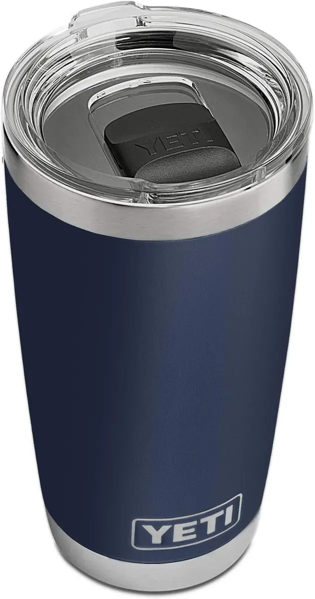 YETI Rambler 20 oz Tumbler with MagSlider Lid, Stainless Steel, Navy | Keeps Drinks Hot or Cold for Hours - view 3