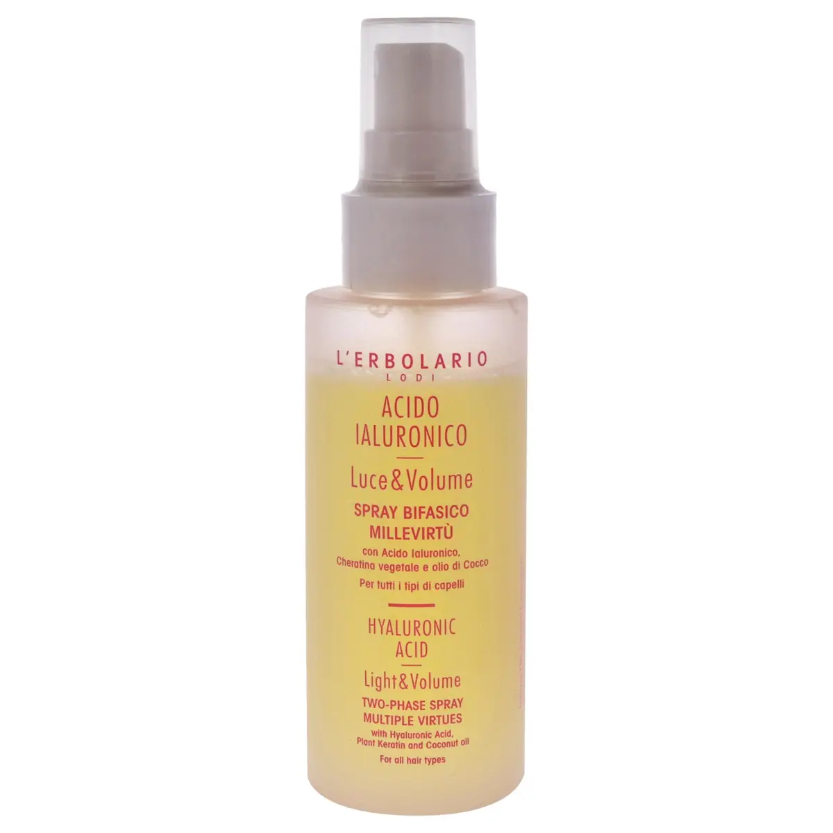 L'Erbolario Hyaluronic Acid Two Phase Spray - Light & Volume, 3.3 Oz | Fuller, Softer, Shinier Hair - view 2