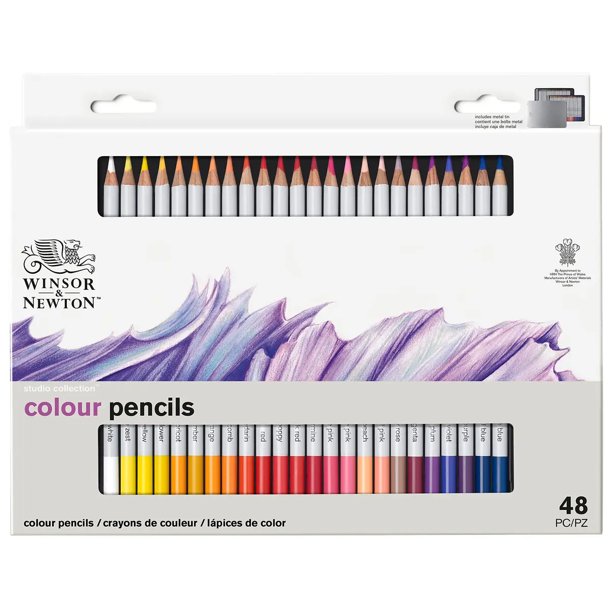 Winsor & Newton Studio Collection Color Pencils Set of 48 | Rich, Vibrant, Smooth Blending (70-120 chars) - view 8