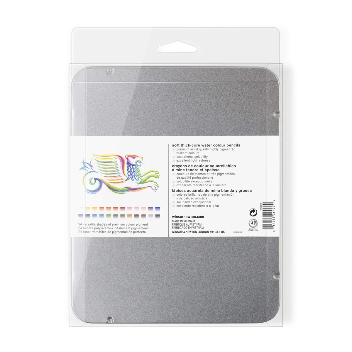 Winsor & Newton Studio Collection Watercolor Pencils 24 Count (3.7mm Core) | Highly Pigmented Art Pencils - view 9