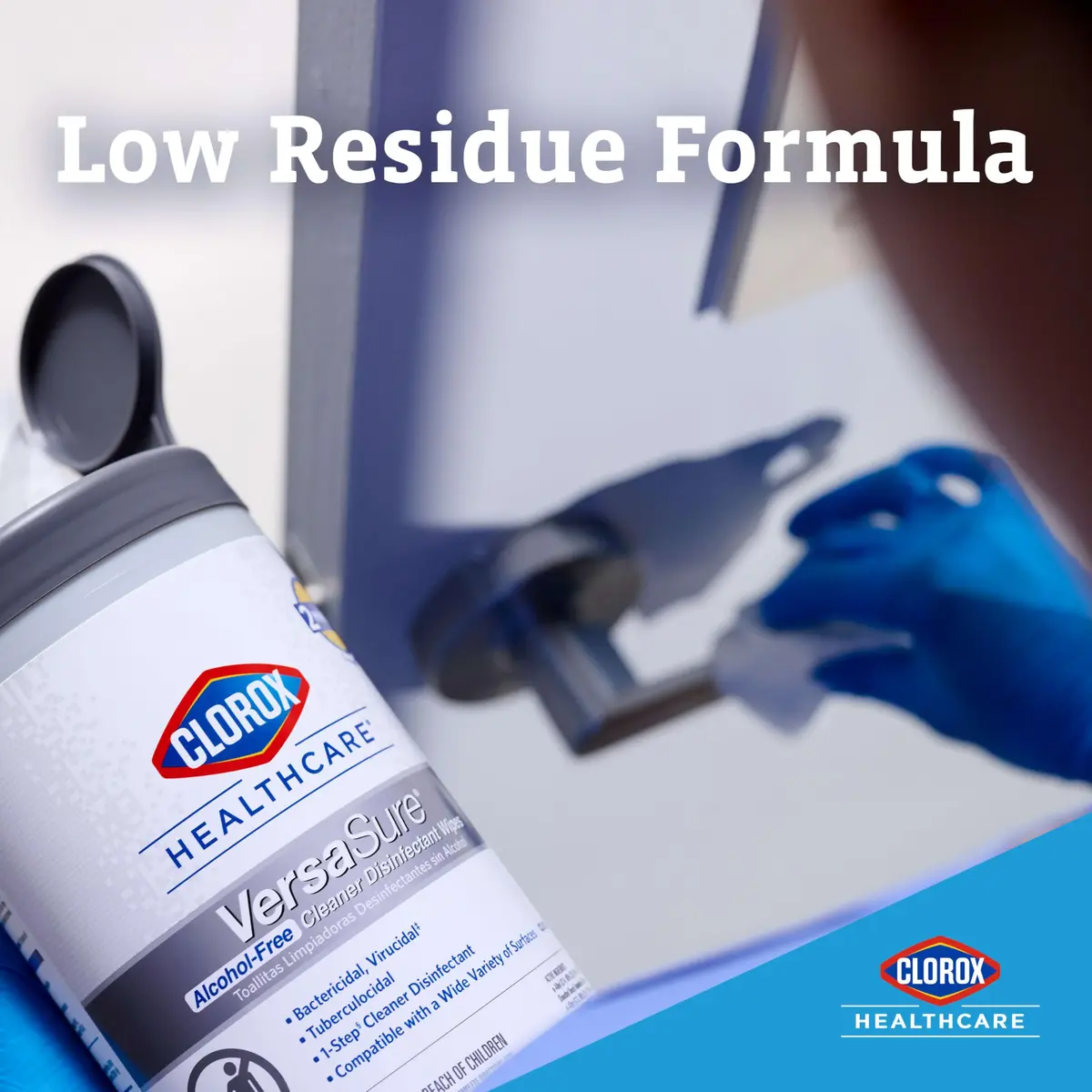 Clorox VersaSure Surface Disinfectant Wipes 110 Count | Alcohol-Free, Fast-Acting, Healthcare Grade - view 5