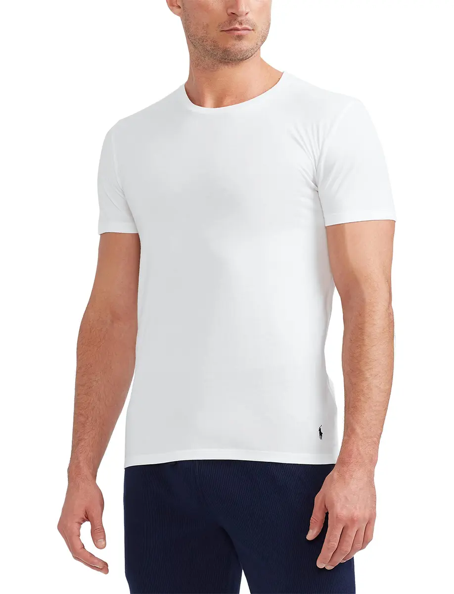 POLO RALPH LAUREN Classic Fit Cotton Crew Tee 3 Pack | Soft, Moisture-Wicking, XL - view 2
