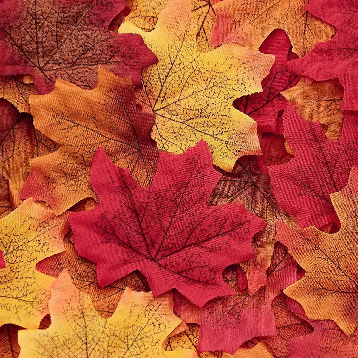 EchoDone Artificial Maple Leaves Decorations 600 pcs | Autumn Fall Leaves for Wedding & Thanksgiving - main product image