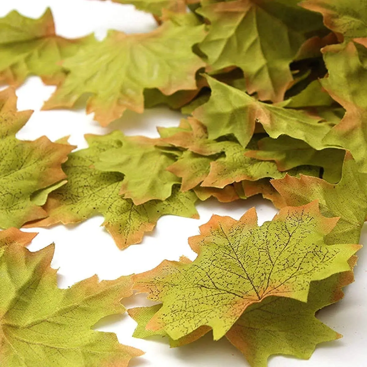 EchoDone Artificial Maple Leaves Decorations 600 pcs | Autumn Fall Leaves for Wedding & Thanksgiving - view 3