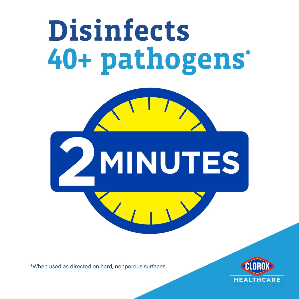 Clorox Healthcare VersaSure Disinfectant Wipes 12" x 12" 110 Count | Broad-Spectrum, Alcohol-Free, Hospital-Grade (70-120 chars) - view 4