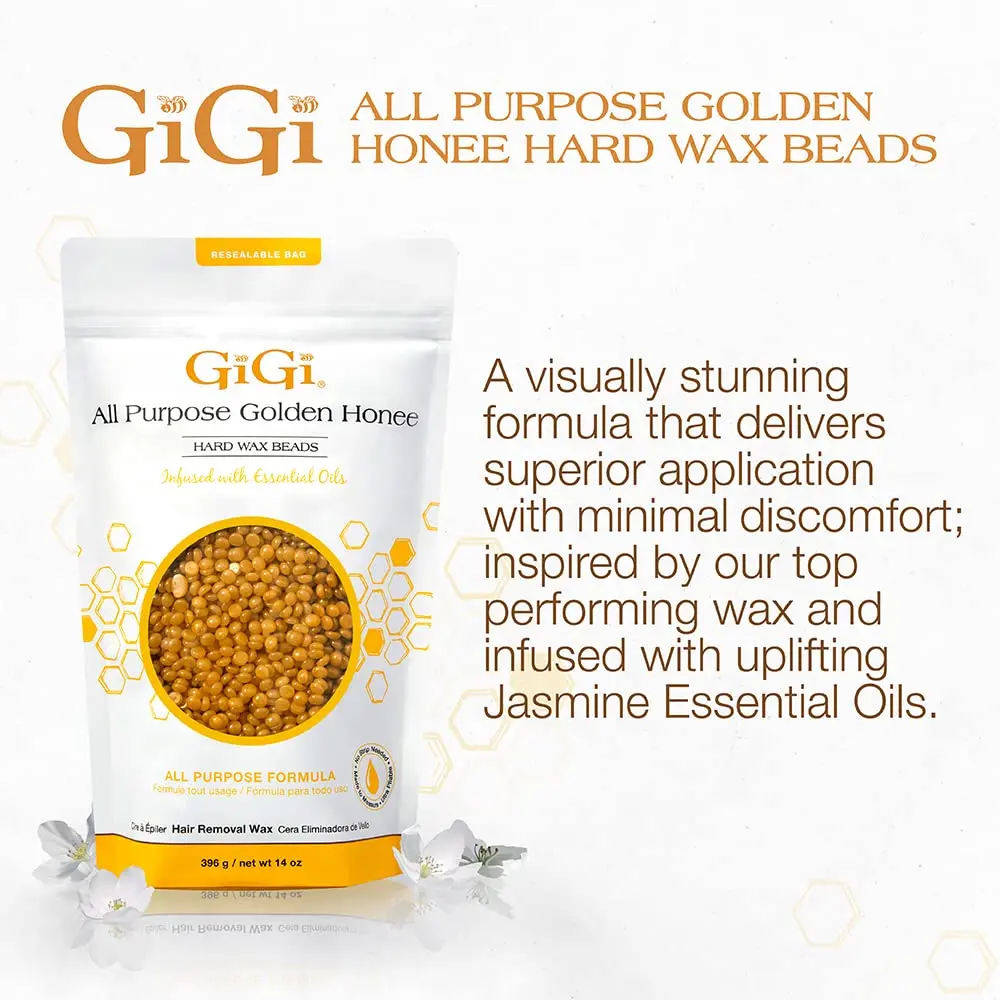 GIGI Golden Honee Hard Wax Beads 396 g | Stripless Hair Removal for Face & Body - view 2