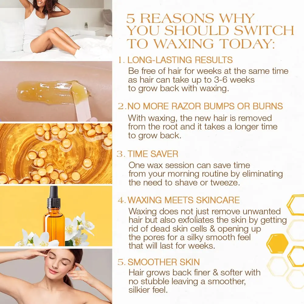 GIGI Golden Honee Hard Wax Beads 396 g | Stripless Hair Removal for Face & Body - view 3