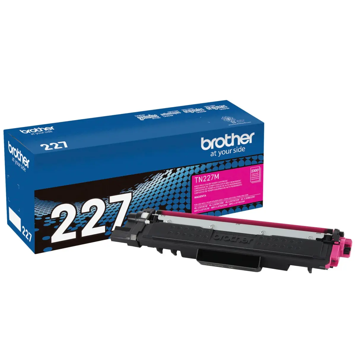 Brother Genuine TN227M High Yield Magenta Toner Cartridge | Page Yield Up to 2,300 Pages - main product image