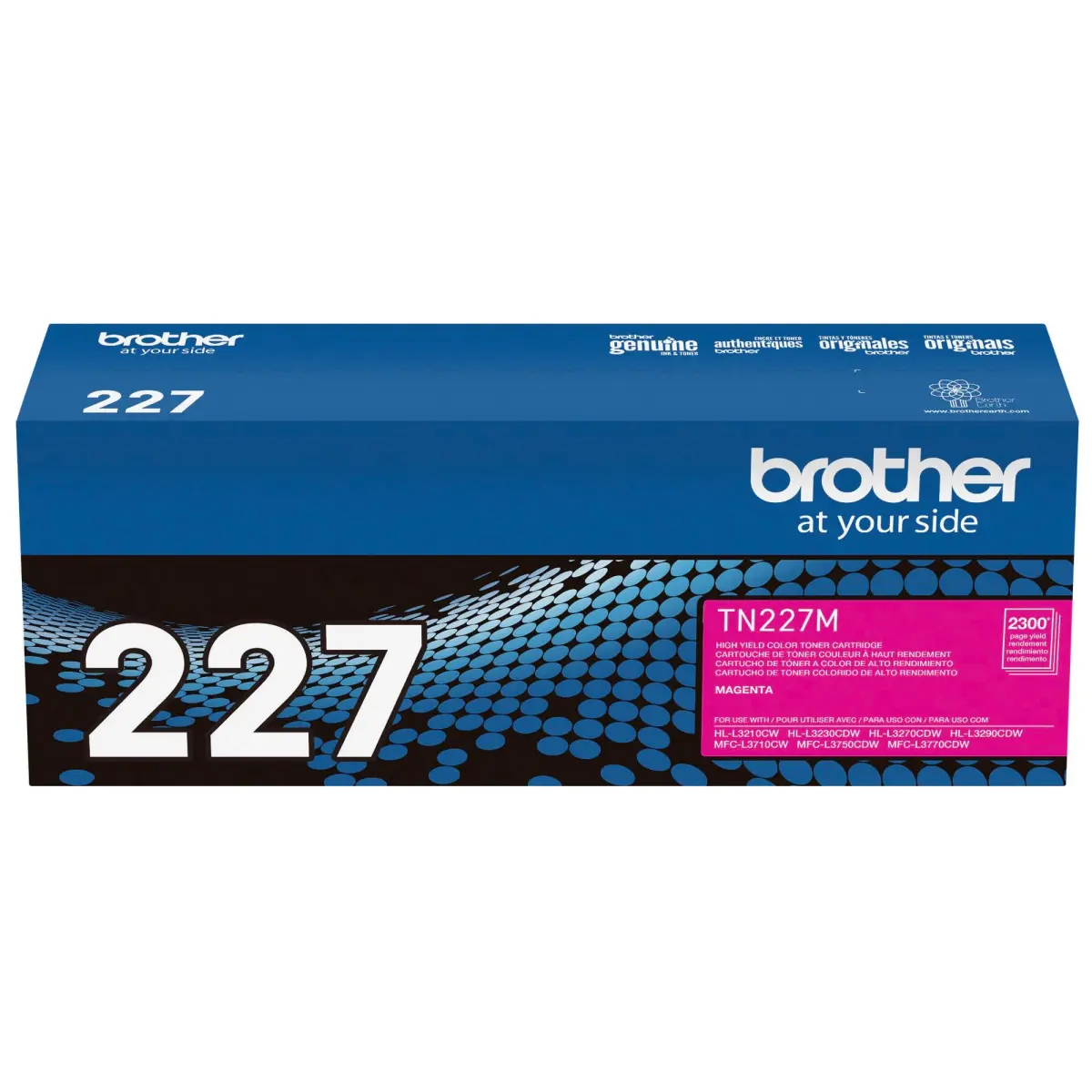 Brother Genuine TN227M High Yield Magenta Toner Cartridge | Page Yield Up to 2,300 Pages - view 7