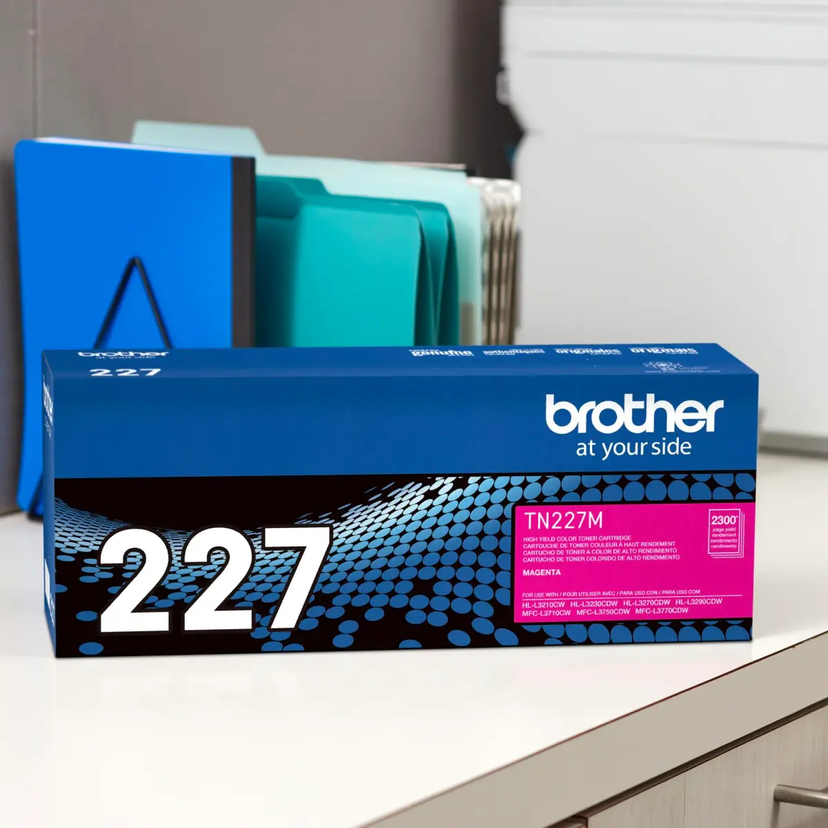 Brother Genuine TN227M High Yield Magenta Toner Cartridge | Page Yield Up to 2,300 Pages - view 3
