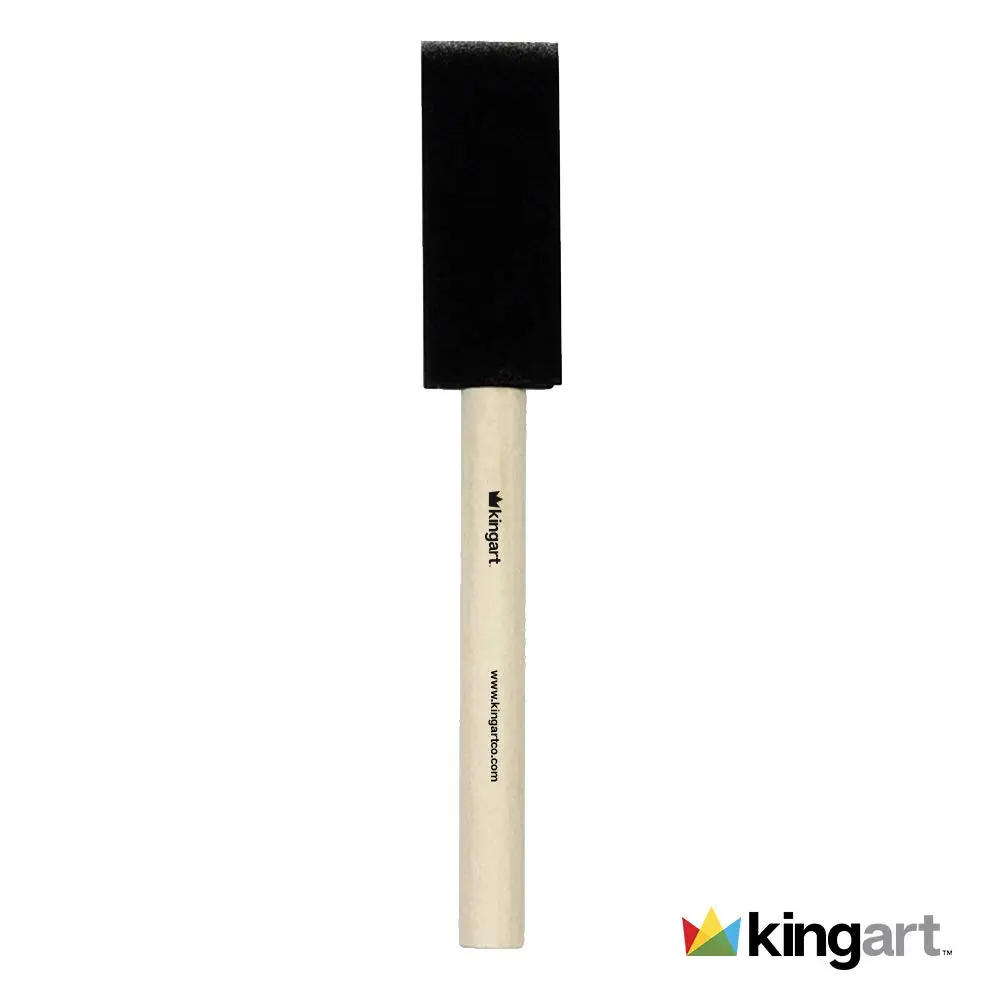 KINGART Foam Paint Brush Set 1 Inch, 25 Pc. Value Pack | Smooth Application for Crafts & DIY - view 6