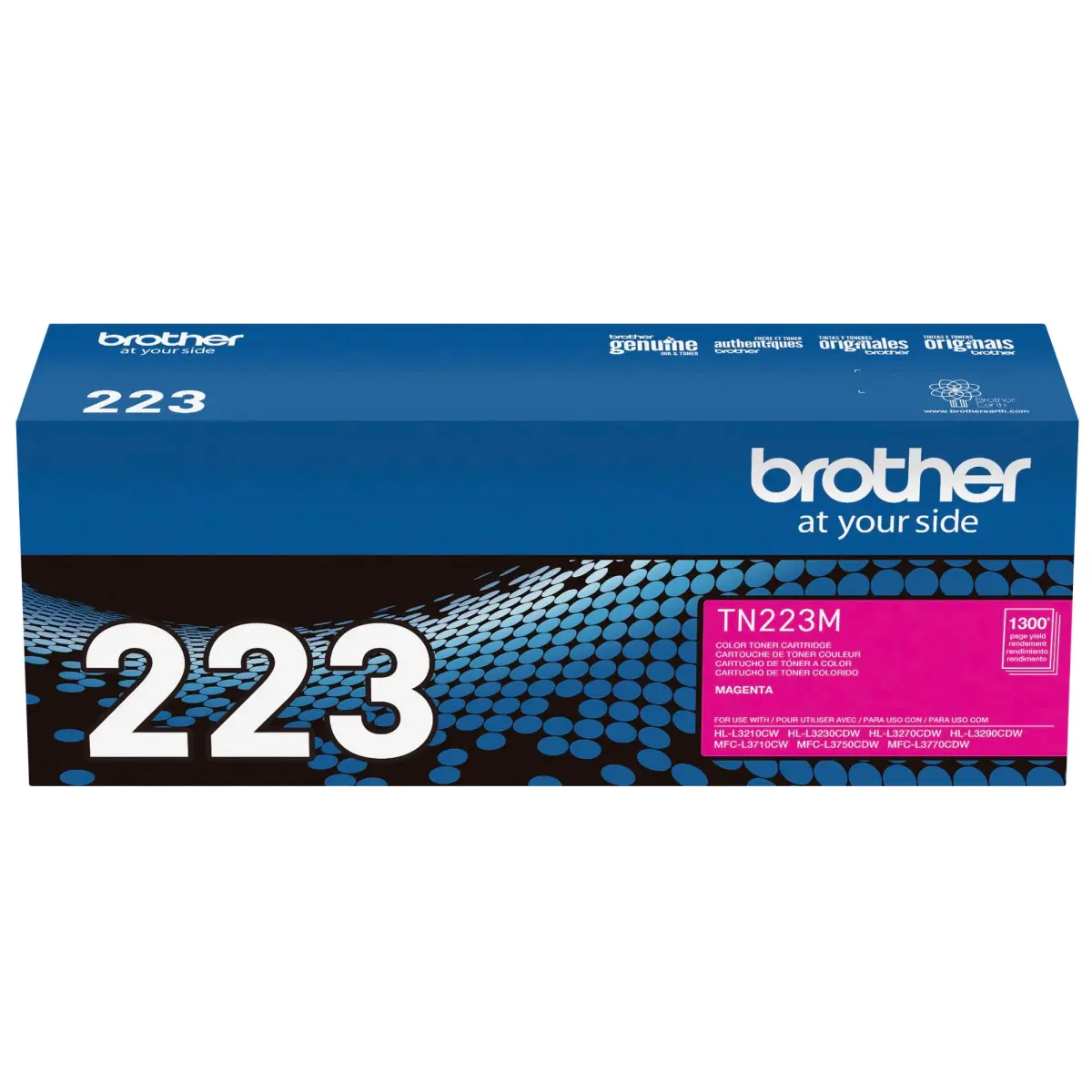 Brother Genuine TN223M Standard Yield Magenta Toner Cartridge | 1300 Pages - view 7