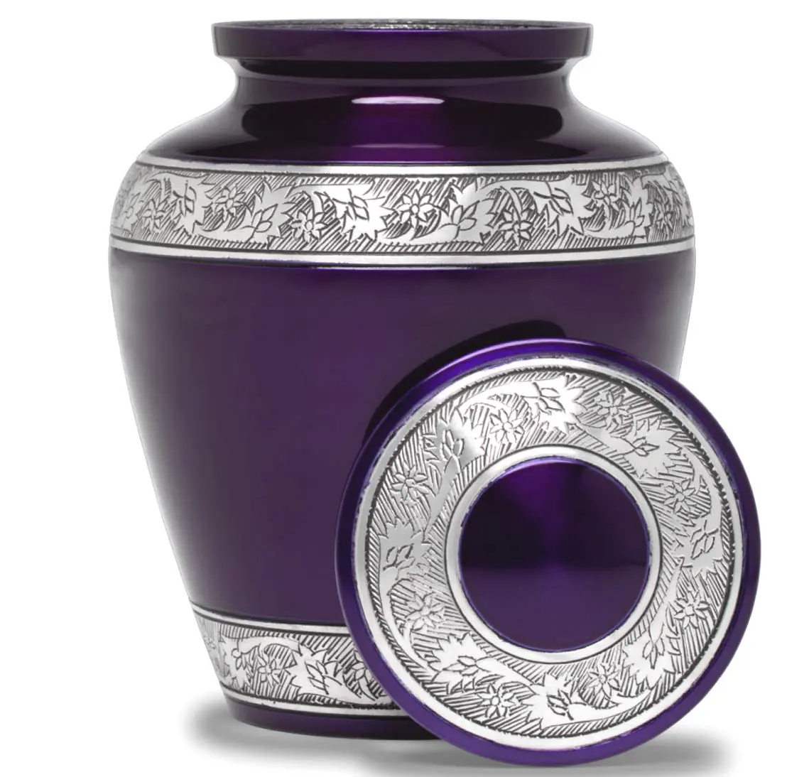 Eternal Harmony Large Urn for Ashes | Elegant Handcrafted Cremation Vase for Men & Women, Up to 200 lbs, Secure Seal & Velvet Bag - main product image
