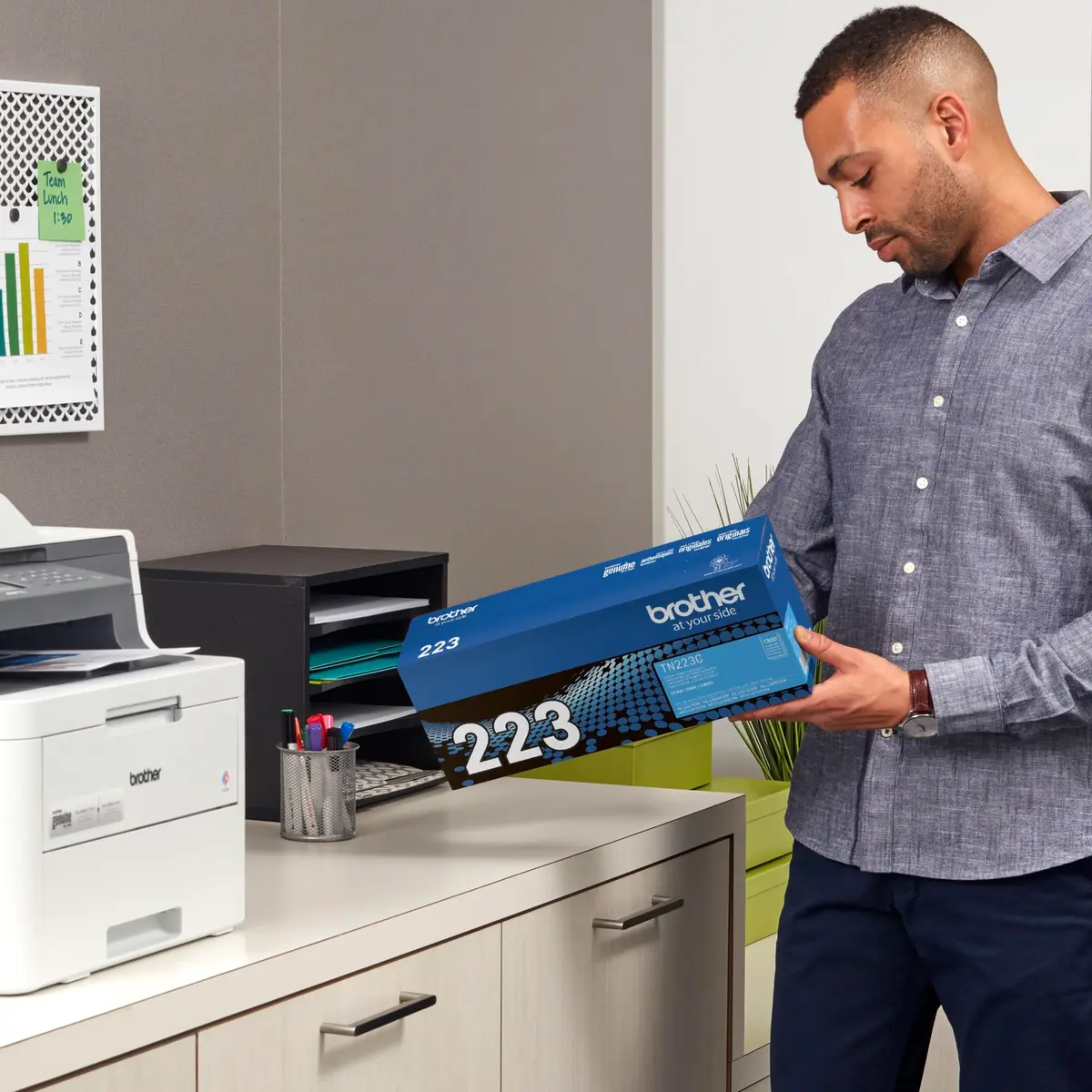 Brother Genuine TN223C Cyan Toner Cartridge Standard Yield | Up to 1,300 Pages - view 4