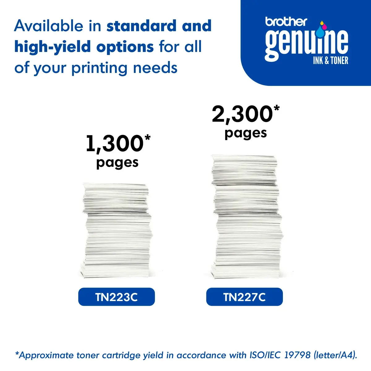 Brother Genuine TN223C Cyan Toner Cartridge Standard Yield | Up to 1,300 Pages - view 6