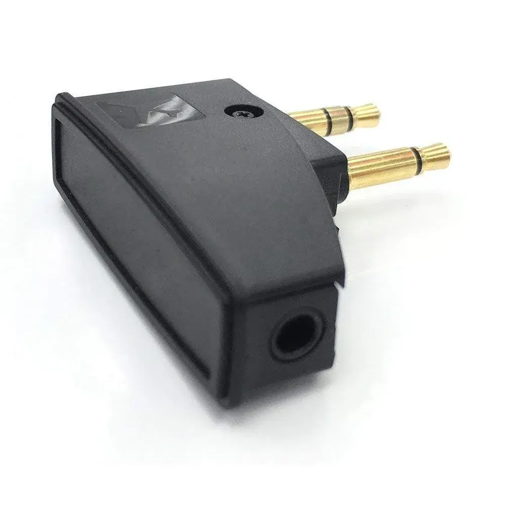 Asobilor Gold Airplane Headphone Adapter with 3.5mm Jack | Compatible with Bose QC Series & More - view 3