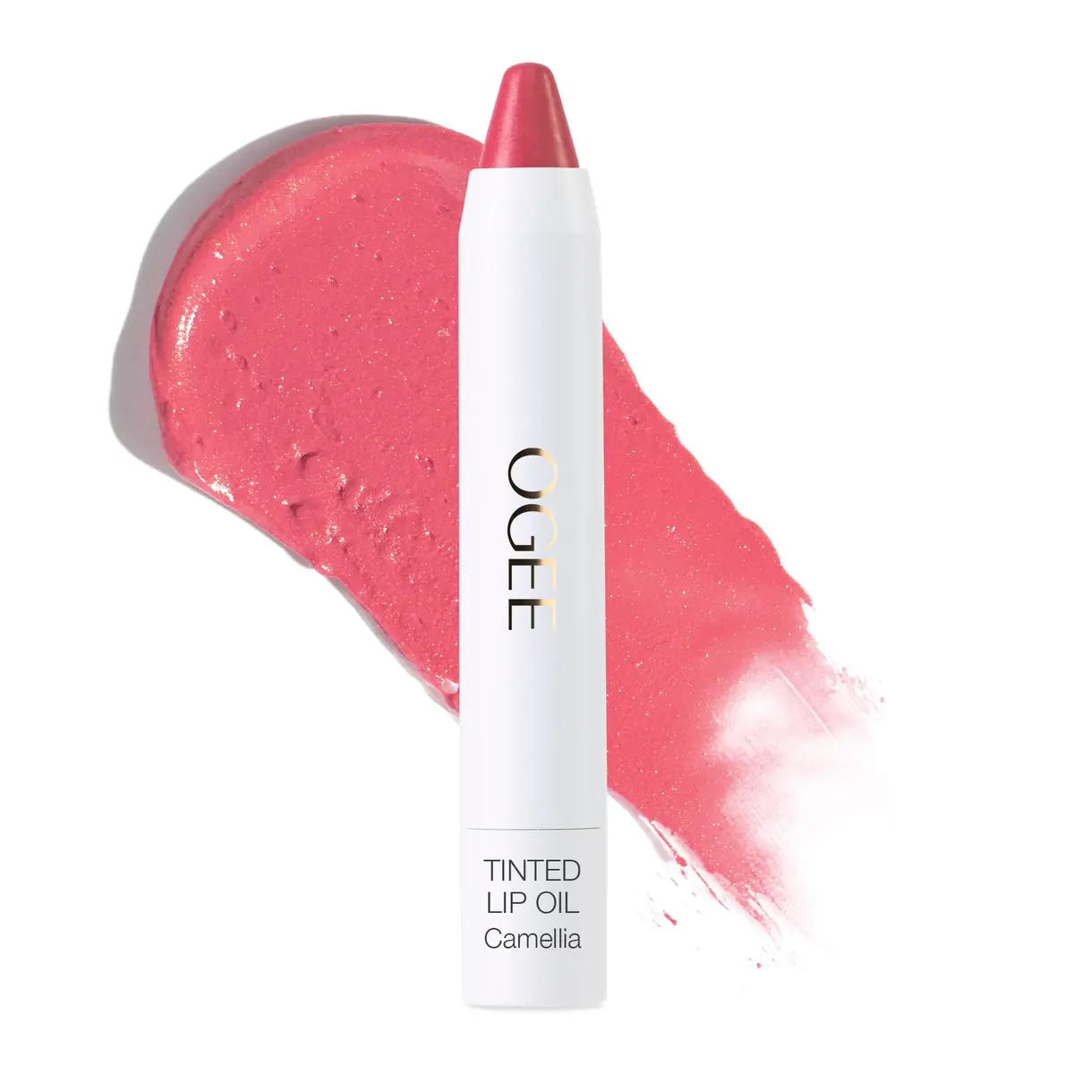 Ogee Tinted Sculpted Lip Oil - Organic Lip Stain, Balm & Color - CAMELLIA | Moisturizing, Buildable Sheer Color (70-120 chars) - main product image