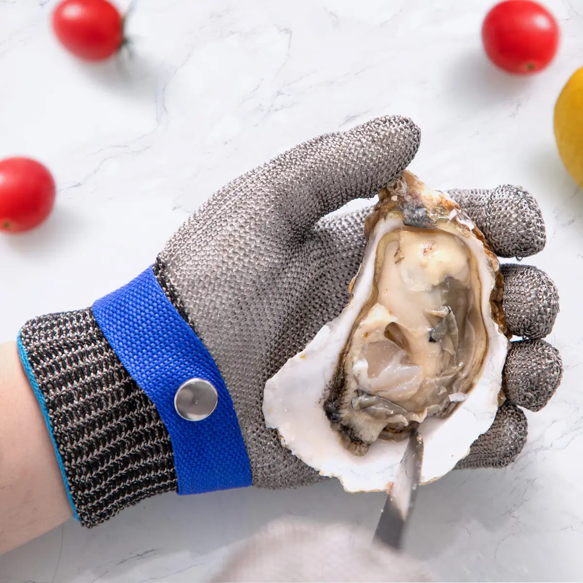 ARCLIBER Level 9 Cut Resistant Glove Stainless Steel Wire Mesh | Food Safe, Ambidextrous, Reusable (X-Large Pack of 1) - view 5