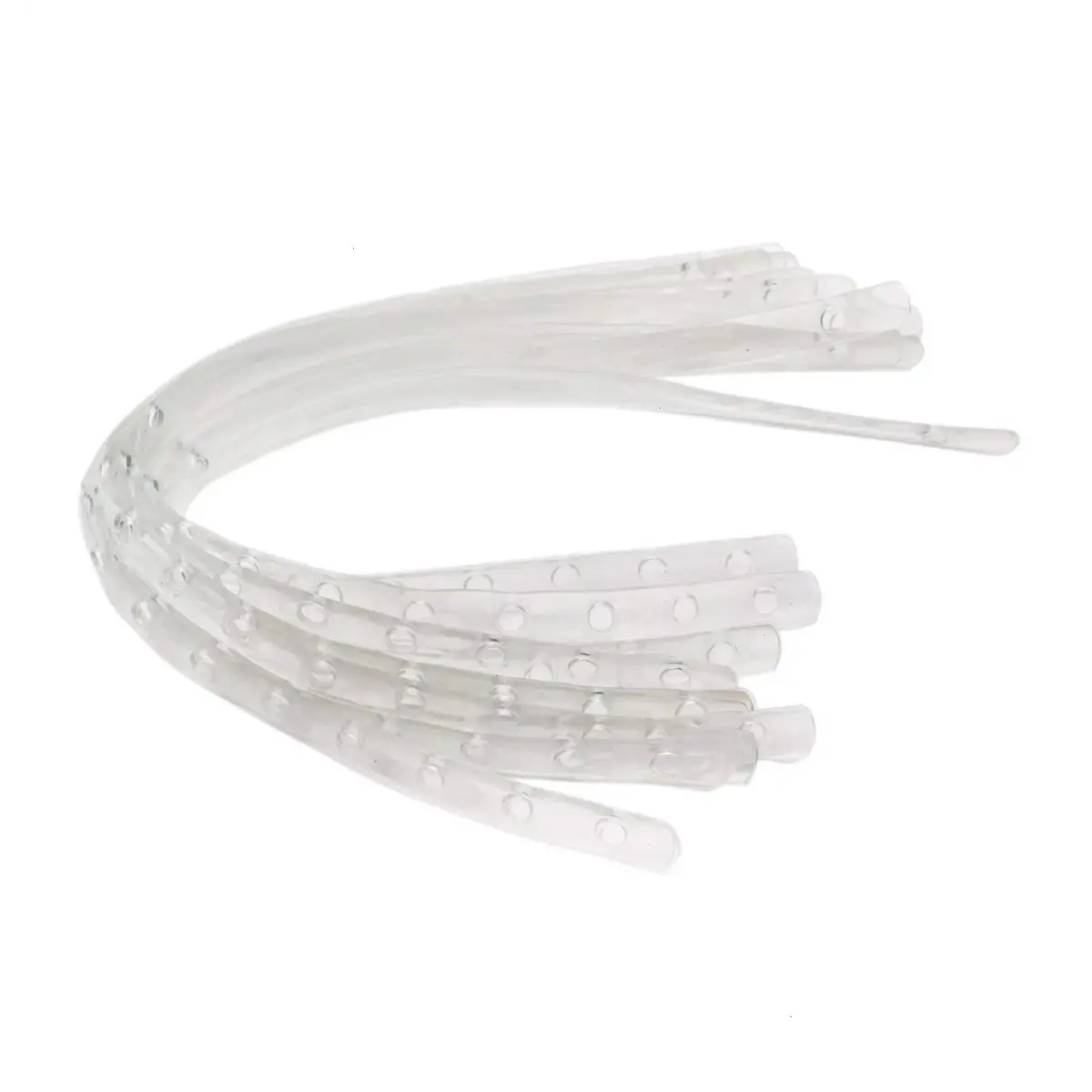 esowemsn Transparent Display Hanger Strips 50cm (19.7 in) | 36pcs for Closet Organization - main product image