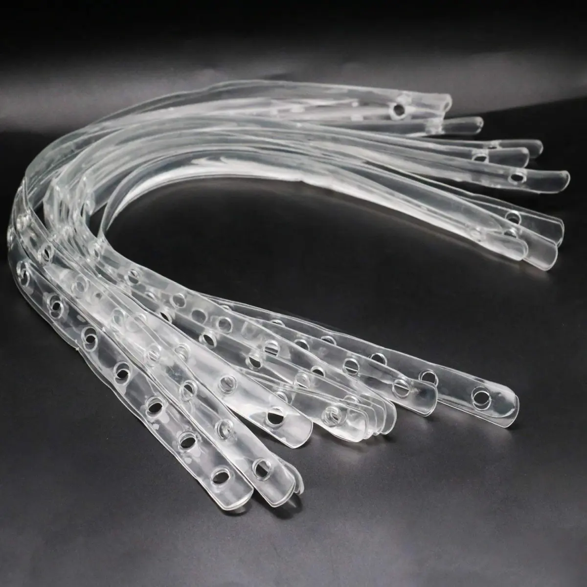 esowemsn Transparent Display Hanger Strips 50cm (19.7 in) | 36pcs for Closet Organization - view 2