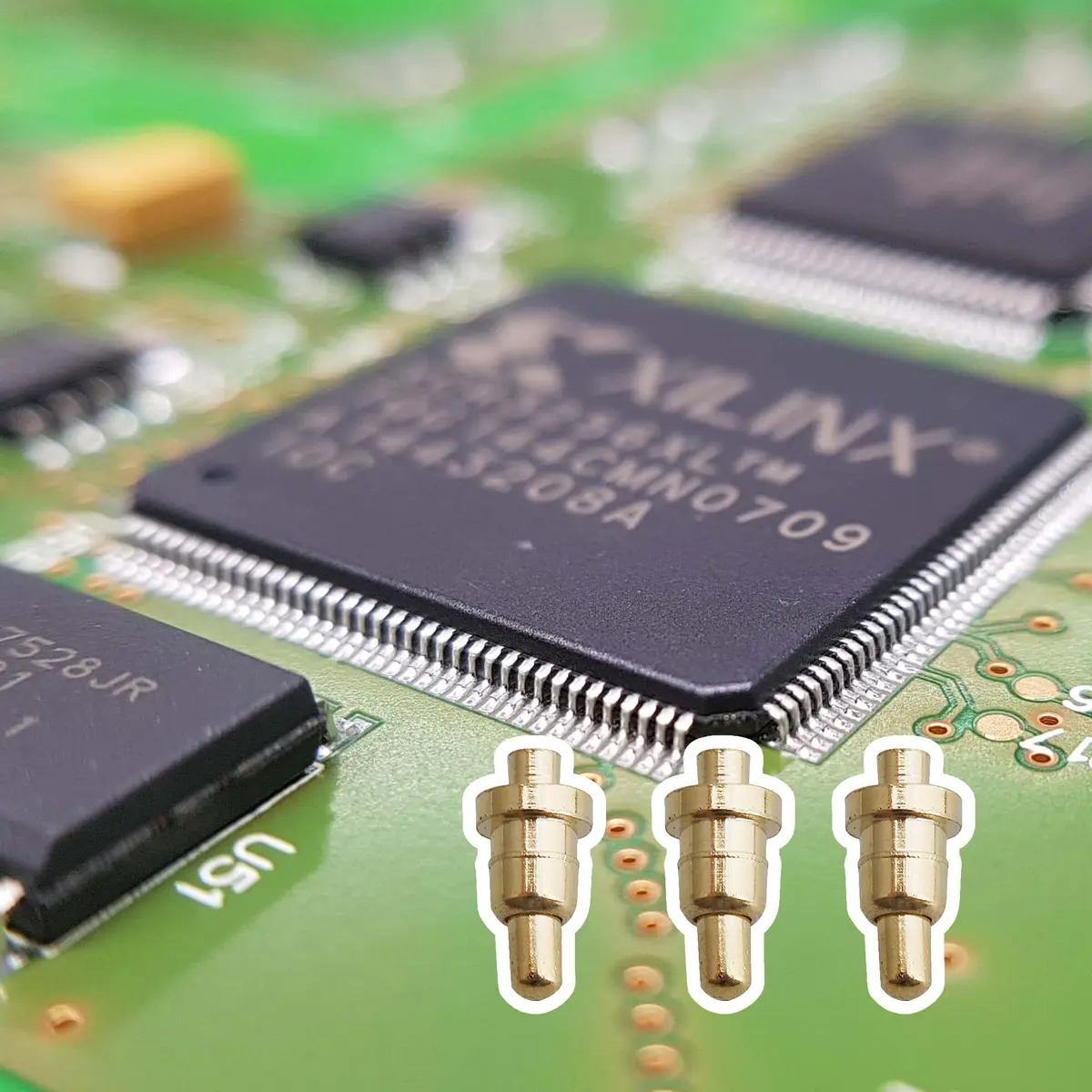 Yibuy Gold Plated PCB Probes 100 Piece | Precision Copper Pins for Electronics (70-120 chars) - view 2